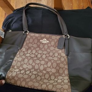 Coach Ava Khaki Tote